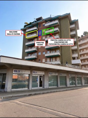 AMPIO BILOCALE AL 6° PIANO CON DUE BALCONI, CUCINA ABITABILE E CANTINA