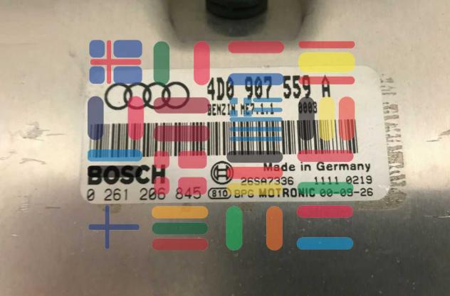 0261206845 4D0907559A Audi A6 centralina motore Bosch - Foto 2