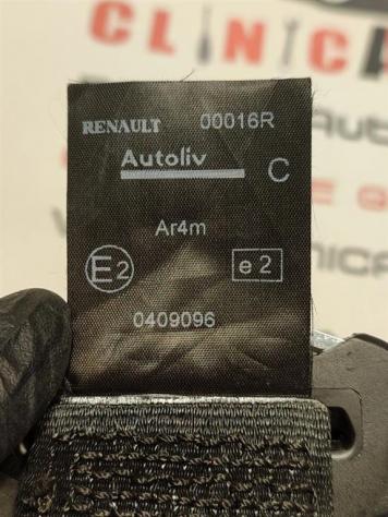 CINTURA DI SICUREZZA POSTERIORE CENTRALE DACIA Duster 1° Serie 0409096 K9K (1017) - Foto 3