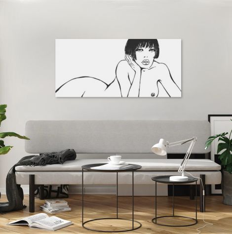 Quadro Valentina Crepax dipinto a mano pop art