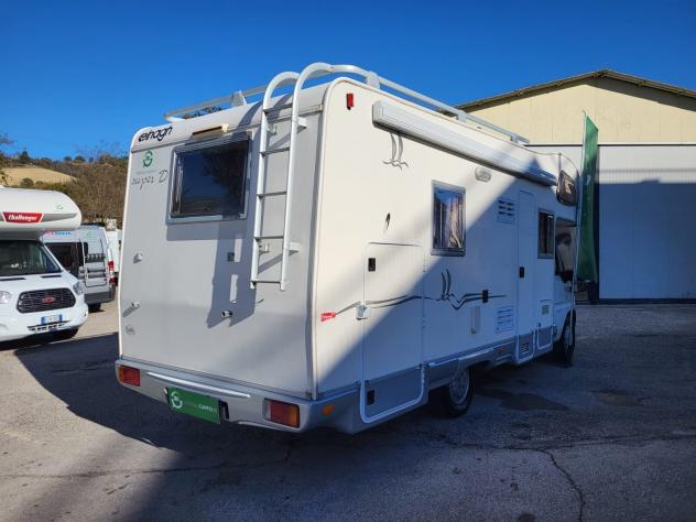 CAMPER ELNAGH DUCATO MANSARDATO 6 POSTI LETTO MATRIMONIALE GARAGE CLIMA WEBASTO FOTOVOLTAICO GENERALI USATI 491 - Foto 4