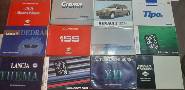 Libretto uso e manutenzione auto modelli epoca