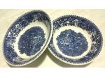 VINTAGE ENOCH WEDGWOOD TUNSTALL AVON COTTAGE 2 CIOTOLE GELATO CEREALI BIANCO BLU