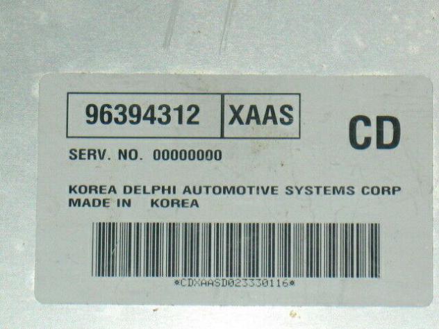 96394312 Ecu daewoo kalos 1.4 96394312 xaas cd delphi - Foto 2