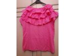 Camicia donna di colore fucsia con voilant