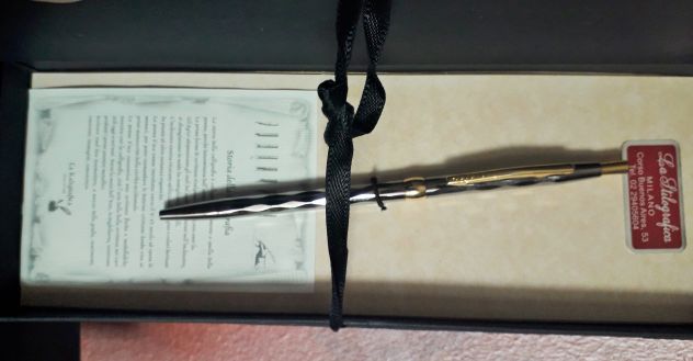 Penna sfera vintage Legend La Stilografica Milano C. so Buenis Aires in metallo - Foto 3