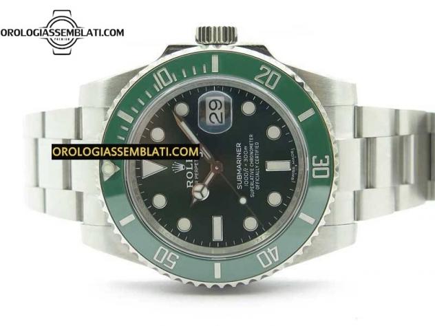 Rolex Replica SUBMARINER 116610 LV CERAMICA VERDE 904L 1:1 MIGLIOR EDIZIONE SU BRACCIALE SS 3135 V3 - Foto 2