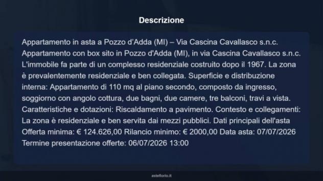 Immobile in asta di 110 m², box auto in vendita a Pozzo d'Adda - Foto 10