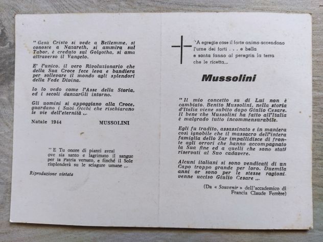 A77- CARTOLINE - benito mussolini - Foto 2