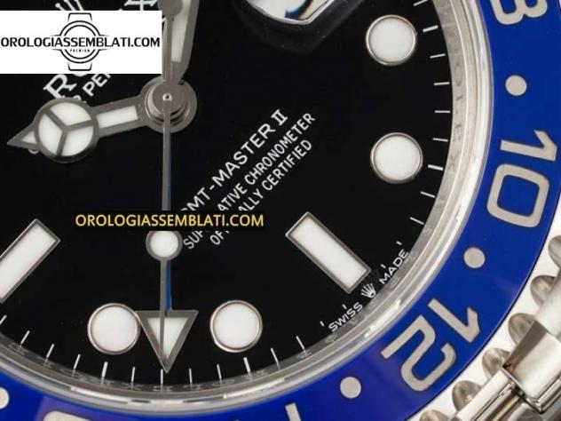 Rolex Replica GMT-MASTER II 126710 BLU/NERO CERAMICA 904L 1:1 MIGLIOR EDIZIONE SUL BRACCIALE JUBILEE SH3285 - Foto 14