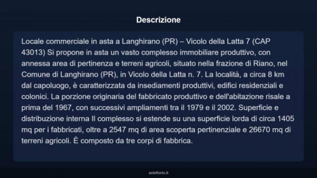 Immobile in asta di 1405 m² in vendita a Langhirano - Foto 5