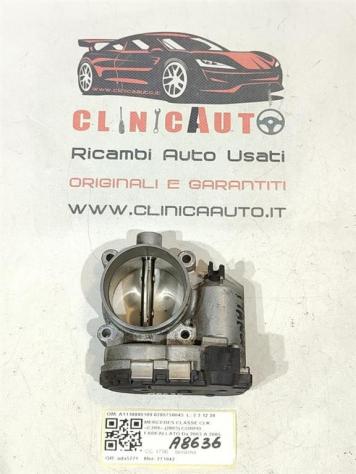 CORPO FARFALLATO MERCEDES CLK Coupé W209 A1110980109 0280750045 W209 271942 benzina 1796 (02)