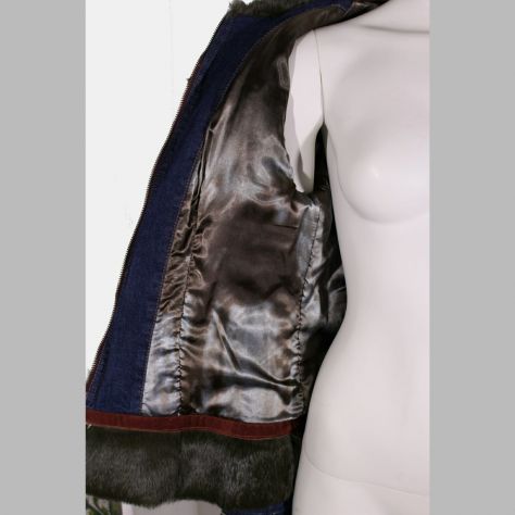 Giacca Jeans imbottita, modello unico artigianale - tg. S - Foto 9