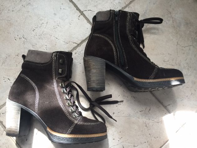 Scarpe tronchetto stivaletti marrone invernale mis 36 - Foto 2