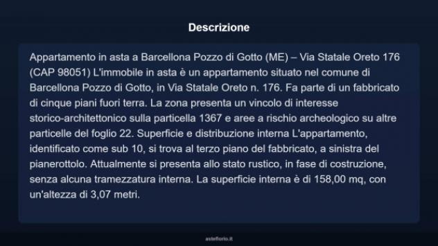Immobile in asta di 158 m² in vendita a Barcellona Pozzo di Gotto - Foto 3