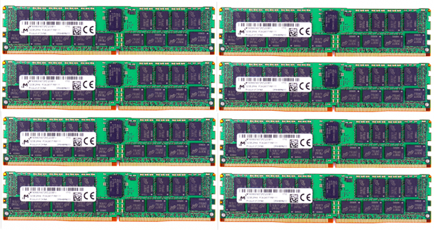 256GB RAM MTA36ASF4G72PZ-2G3B 8X 32GB 2400MHz ECC