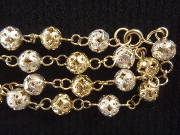 Collana girocollo con orecchini argento - Foto 3