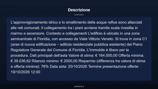 Immobile in asta di 136 m² con più di 5 locali e box auto in vendita a Floridia - Foto 12