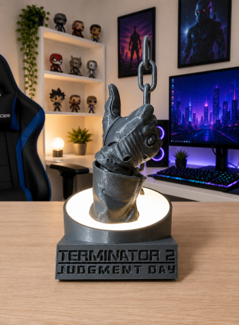 Lampada LED Terminator 2 Judgment Day – Mano Robotica con Catena - Collezione
