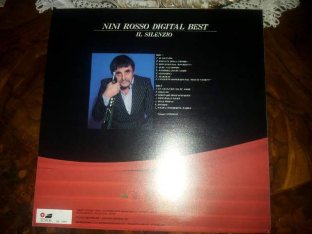 Nini ROSSO lp il silenzio DIGITAL BEST Stampa 87 NUOVO mai suonato - Foto 2