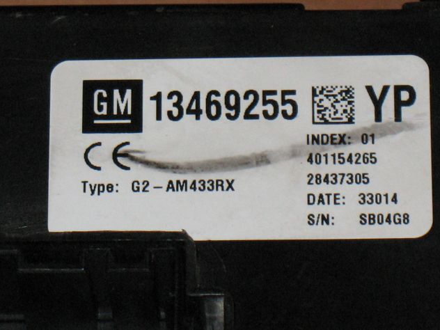13469255 BODY COMPUTER BCM OPEL MERIVA 13469255YP 401154265 28437305 G2-AM433RX - Foto 2