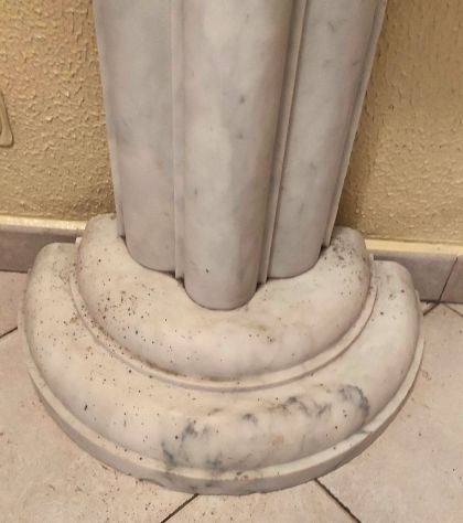 CONSOLLE DA INGRESSO IN MARMO DI CARRARA. - Foto 7