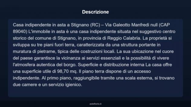 Immobile in asta di 98 m² in vendita a Stignano - Foto 3