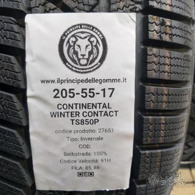 4 gomme 205 55 17 continental a27651 - Foto 2