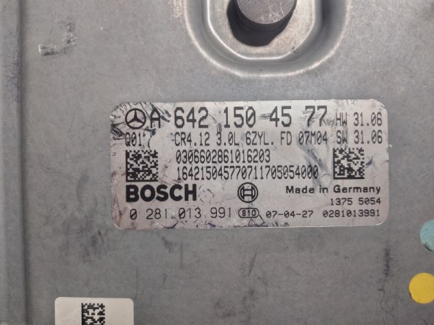KIT ACCENSIONE 0281013724 EDC16CP31 Centralina motore Mercedes Classe E W211 3.2 - Foto 6