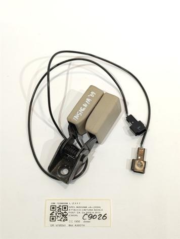 AGGANCIO CINTURA DI SICUREZZA POSTERIORE OPEL Insignia Berlina 13298359 A20DTH (0817)