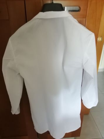 Camice Leggero Medico bottoni a press elastico polsi UNISEX Tasca interna TG48 - Foto 4