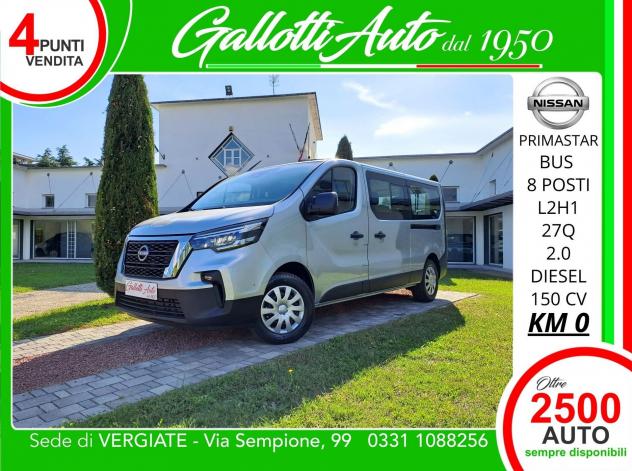 Nissan Primastar L2H1 Bus 8 POSTI+IVA-NESSUN OBBL. FIN.