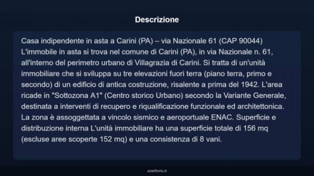 Immobile in asta di 156 m² con più di 5 locali in vendita a Carini - Foto 17