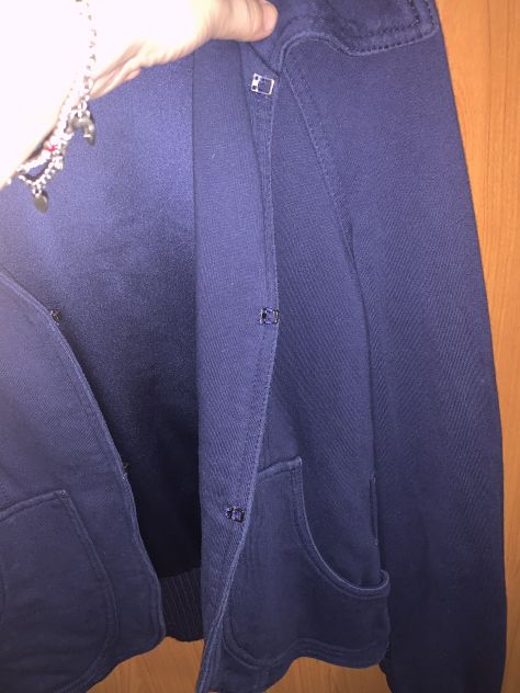 FELPA/GIACCA COME NUOVA DA DONNA FIRMATA ORIGINALE“PINKO”IN COTONE,TAGLIA M,BL - Foto 7