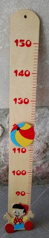 Metro Misuratore Righello di crescita in legno, ideale per bambini
