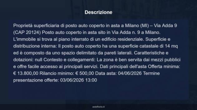 Immobile in asta di 14 m² in vendita a Milano - Foto 9