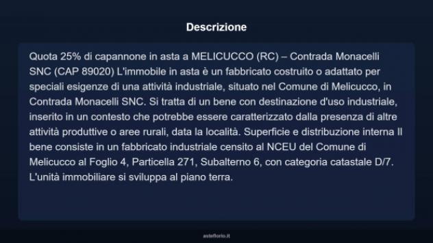 Immobile in asta di 1000 m² in vendita a Melicucco - Foto 2