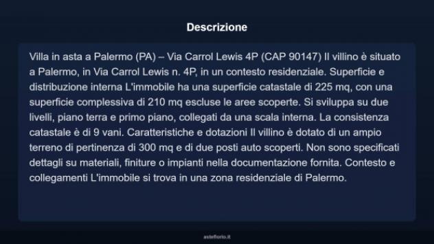 Immobile in asta di 225 m² con più di 5 locali in vendita a Palermo - Foto 3