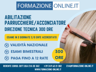 CORSO PARRUCCHIERE/DIR. TECNICA 300 ORE-ABILITAZIONE ACCONCIATORE-RIMINI