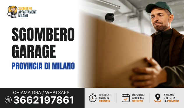 SGOMBERO GARAGE PROVINCIA DI MILANO