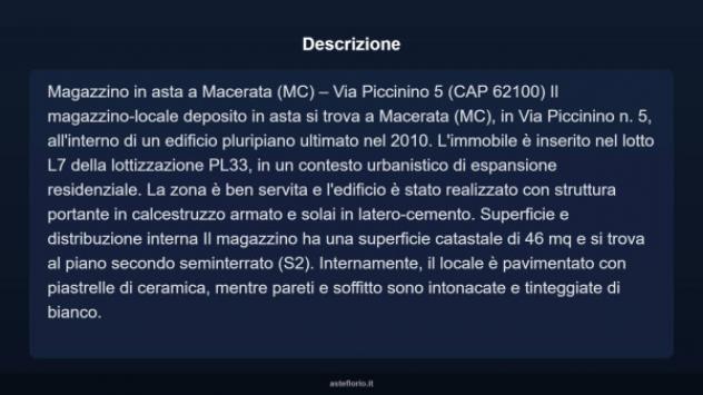 Immobile in asta di 46 m² in vendita a Macerata - Foto 3