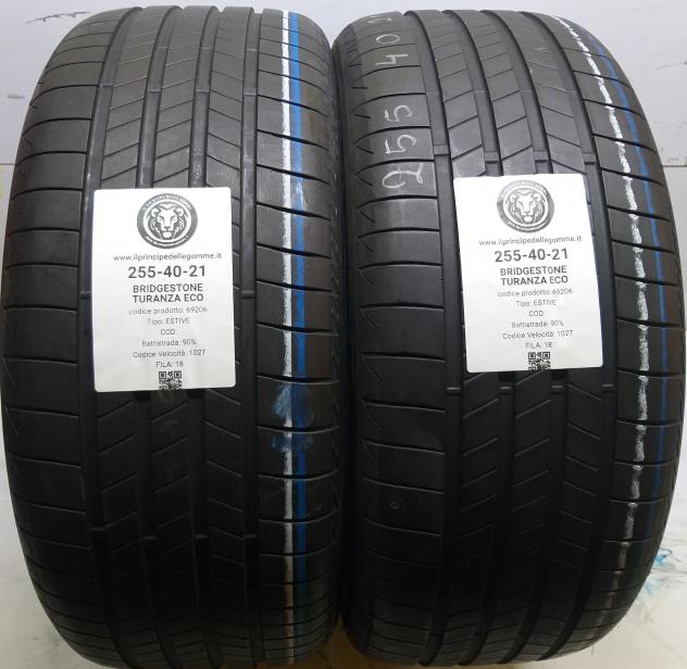 2 GOMME 255 40 21 BRIDGESTONE A69206