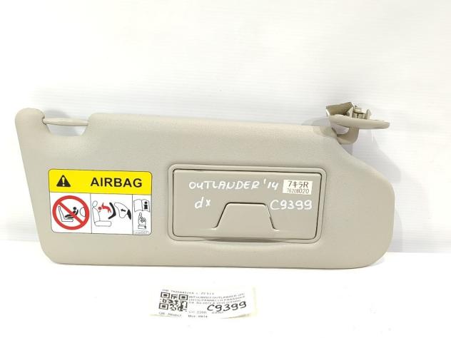 PARASOLE ALETTA LATO PASSEGGERO MITSUBISHI Outlander Serie (GF0) (12-) 7620A902YA 4N14 (12) - Foto 2