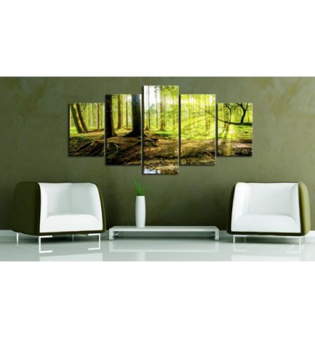 Quadro Gli Alberi Del Bosco 100x50 E 200x100 ARREDALACASA - Foto 2