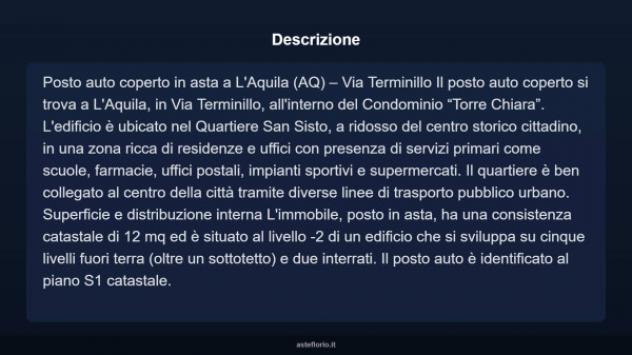 Immobile in asta di 12 m² in vendita a L'Aquila - Foto 8