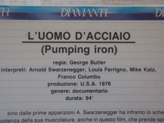 Videocassette vhs film Pumping Iron ,Schwarzenegger - Foto 2