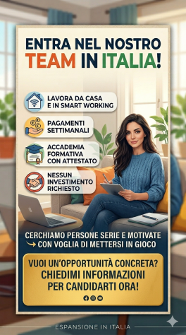 Cerco collaboratori in tutta Italia