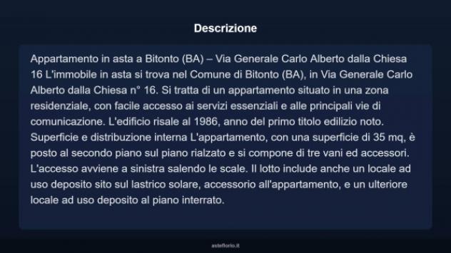 Immobile in asta di 35 m² in vendita a Bitonto - Foto 3