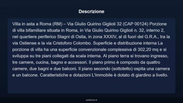 Immobile in asta di 302 m² con più di 5 locali e box auto in vendita a Roma - Foto 3