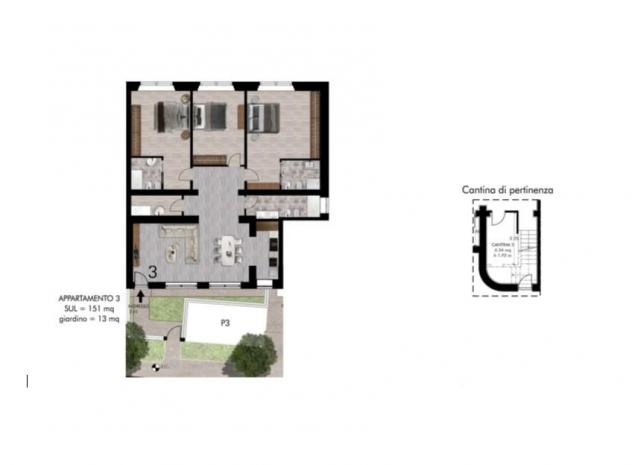 Appartamento in vendita a Pisa 151 mq Rif: 1369018